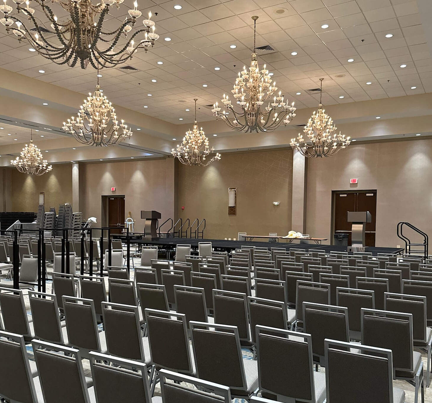 ROH Hotel Management Software Onboarding: Doubletree Orlando at SeaWorld Hotel - image of a ballroom at the resort.