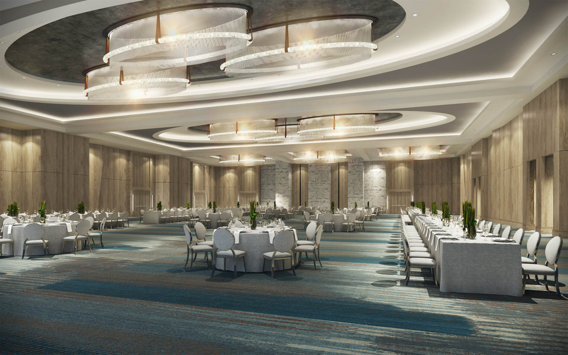 ROH New Hotel Openings: A ballroom at Omni Tempe Hotel at ASU